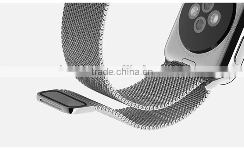 Metal Milanese Loop band & Link Bracelet Stainless steel strap for apple watch 42mm 38mm Watchband