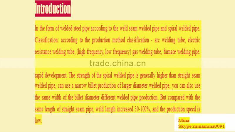 ERW Black Carbon Steel Pipe factory price