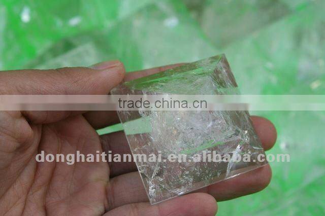 Natural Clear QUARTZ Crystal HEALING Pyramid For Decoration, Gift