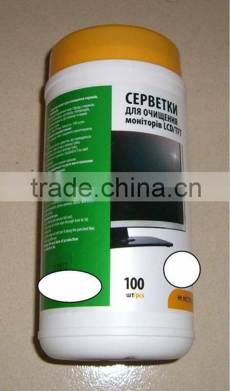 laptop cleaning wipes, lens screen cleaner wet cloth, dry fast without streaks leaft