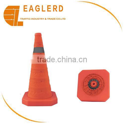 Road safety reflective traffic rubber cone