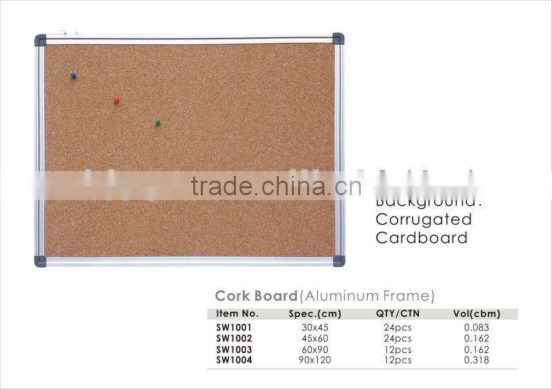 Aluminum Frame Magnetic White Board/bulletin board