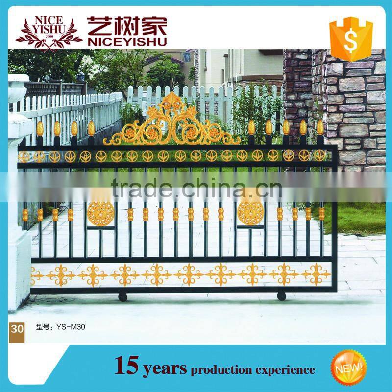 Factory latest aluminum main gate designs, main entrance gate design, aluminum main gate design 2016