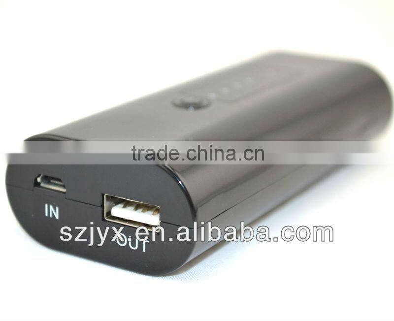 4400mAh with built in dual lamps flashlight mobile phone power bank