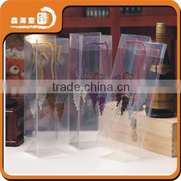 transparent custom high quality wine cooler pvc bag