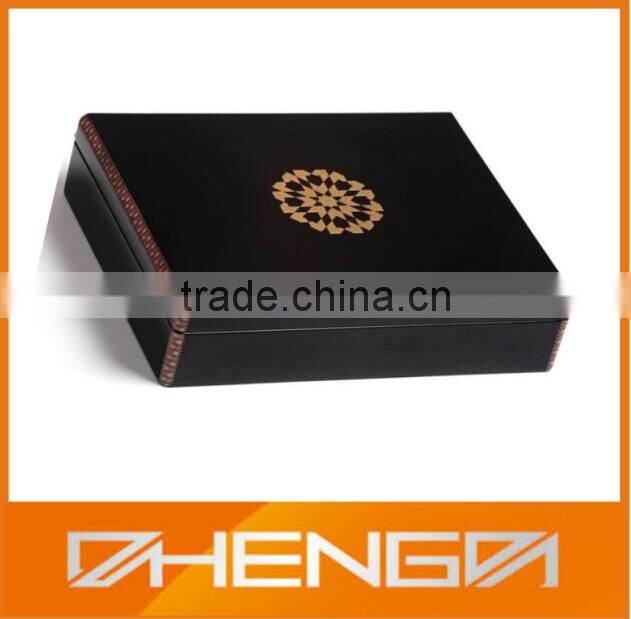 High Quality Black matte wooden tea box for gift(ZDL-W317)