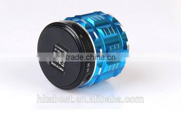 AI65077 Portable Mini Bluetooth Speakers,Metal Steel Wireless Smart Hands Free subwoofer Speaker For Mobile Phone