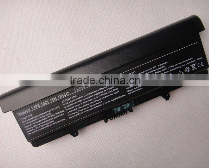6 CELLS laptop battery pack replace for DELL inspiron 1525 /1526 XPS M1330 XPS M1530 series