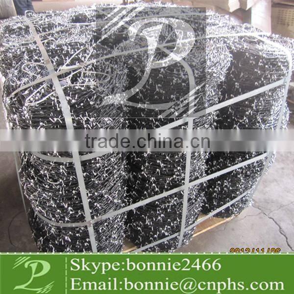 High quality Black plastic barb wire(factory &trader)