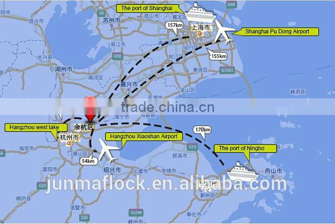 Green stripped pattern Manufacturer China Textile flock on flock fabric aisadi home textile