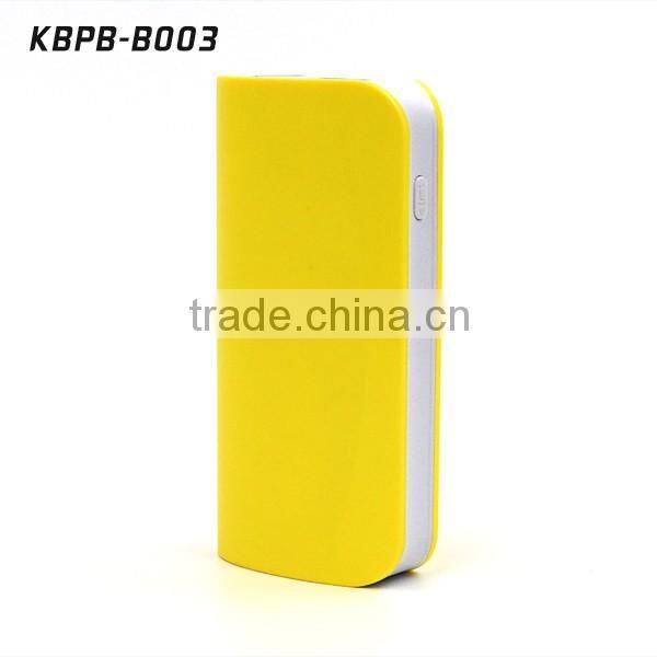 2016 Promotional LED torch light 5200mAh power bank for smartphone