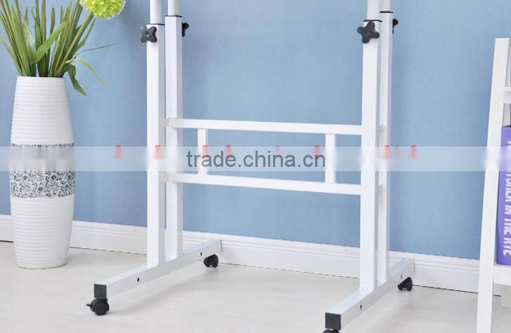 adjustable double tube metal computer holder laptop stand pc mount bracket rack