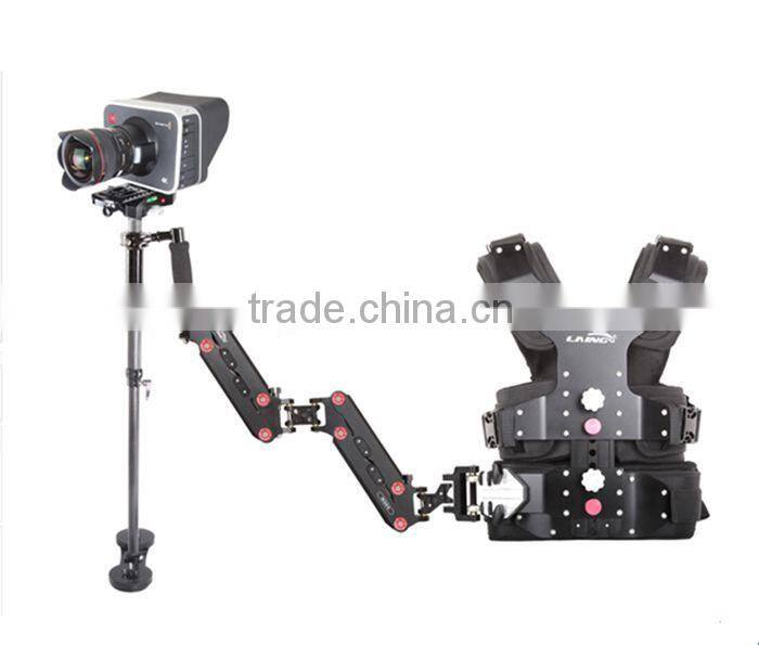 Professional LAING video flycam dslr camera stabilizer+dual arm+vest gyro steadycam for 8kg camera