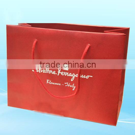 Antique heart shape printed paper bag