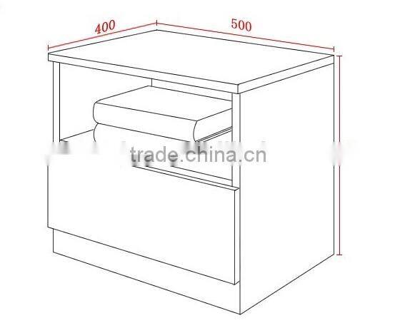 2016 CH-077 bedroom furniture bedside night stand cabinet for Europe market