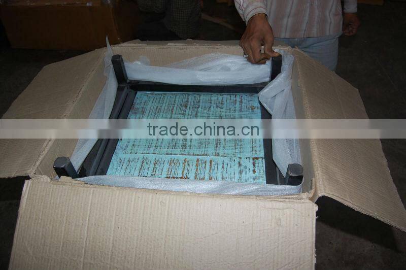 Recalimed wood TV unit on Wheels