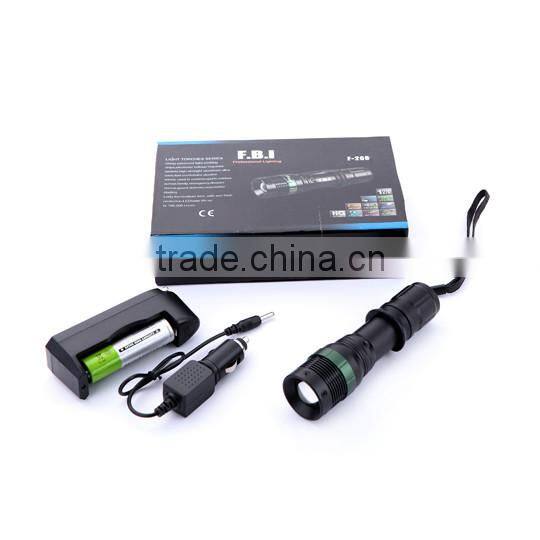 Rechargeable Mini design led Flashlight torch with metal clip