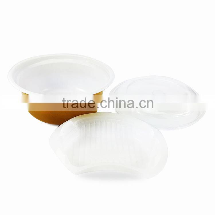 Custom cheap disposable round plastic bowl with lid China