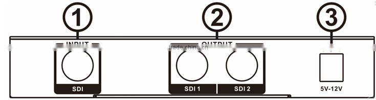 1 in 2 out SDI Splitter Support Cable > 100m , sound quality