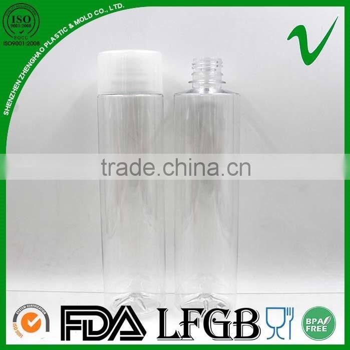 Hot sale cylinder voss shape plastic pet bottles 500ml with food grade