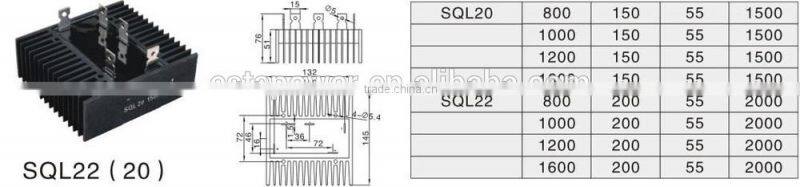 SQL22 three-phase bridge rectifier SQL20 SQL22