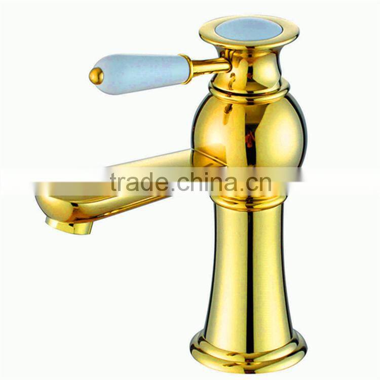 Single Handle Gold Basin Sink faucet