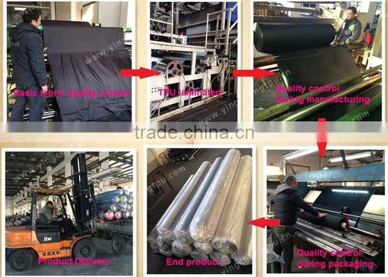 TPU Air Mattress Fabric 68D Polyester Fabric Bonded TPU Film with Water Repellent