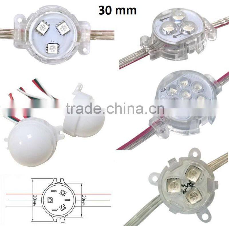 high quality led point light source 30mm for DMX 9883 IC control pixel project