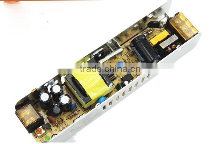 60w high quality 24v 2.5a slim case led driver/ power supply ,ac/dc strip shape led switching power supply dc24v