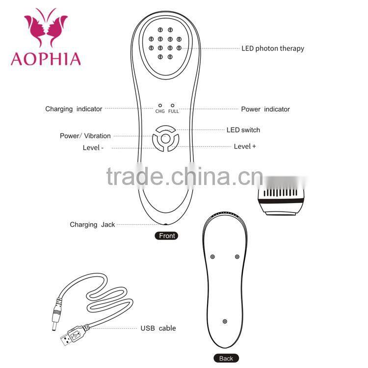 Led blue light red light acne therapy machine 5 colors led light therapy lamp for facial