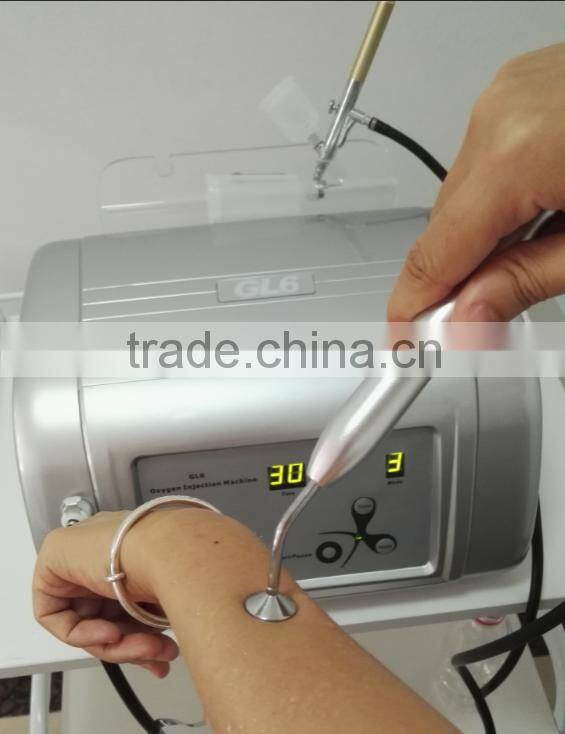 Portable 2 in 1 Oxygen Injection and spray therapy facial machines for home use skin tightening
