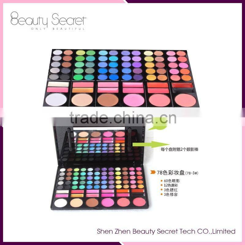 customize logo 78 colors make up eyesahdow palette eyeshadow