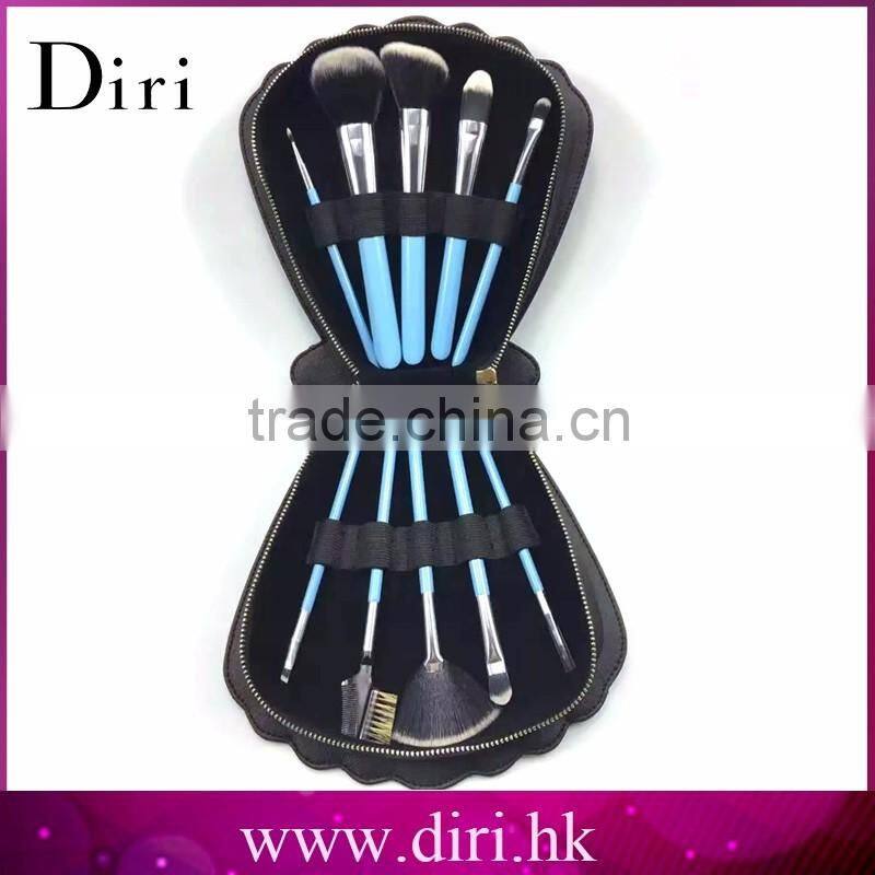 Alibaba Best private label Professional Synthetic Cosmetic Makeup Brush Set with Leather Traverl Bag Case