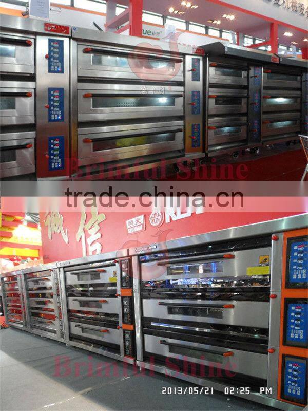 2 layers food baking equipment deck oven
