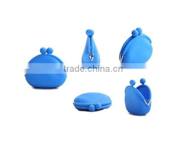 factory supply special silicone rubber coin bag/portable silicone coin bag
