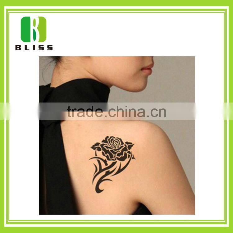 Popular Non-toxic Glitter fashion design skin safe water transfer body waterproof colorful temporary tattoo sticker