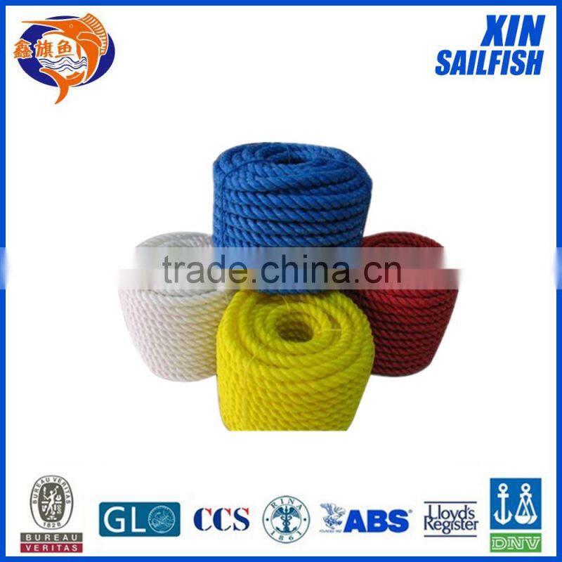 3 strand 6mm pp packing rope