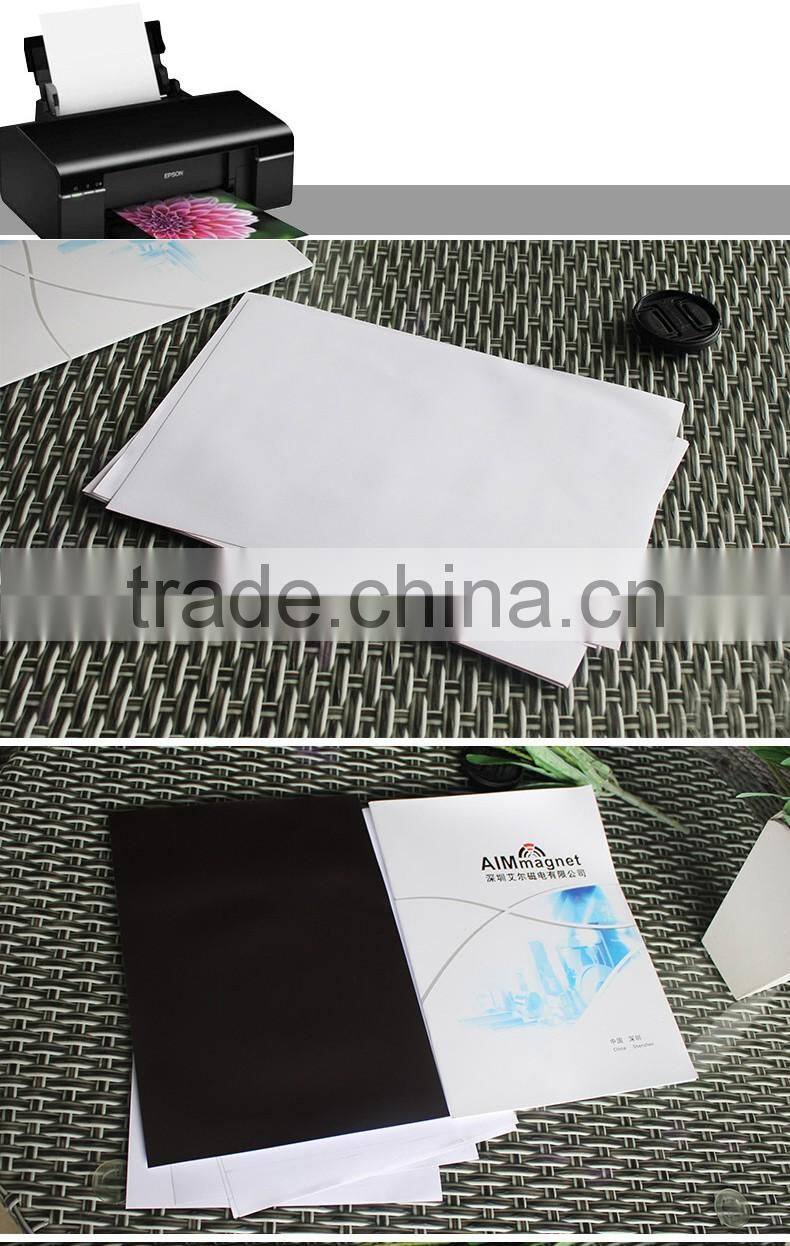 Fridge photo matte finish inkjet printing magnetic sheet printable magnets magnetic photo paper