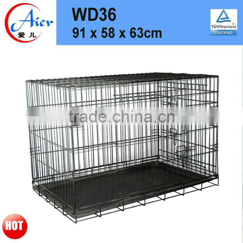 Factory outlets metal folding dog crate sale