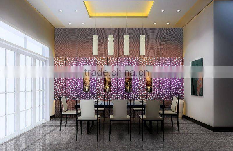 Purple cobblestone ceramic tile