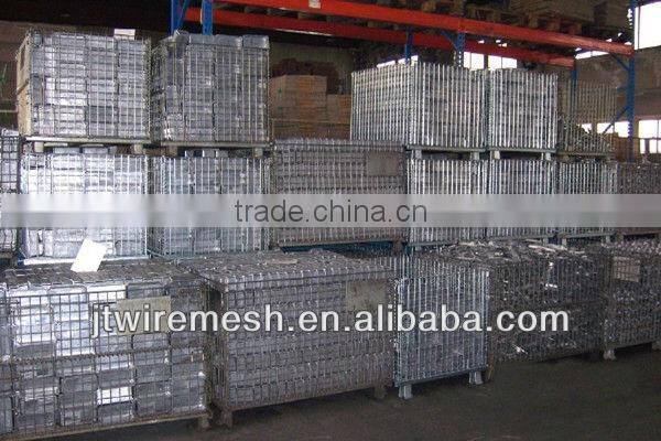 Mesh box wire cage metal bin storage container