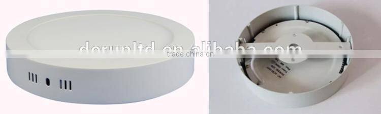 AC100-240V round & square led panel ceiling light 6/12/18/24w
