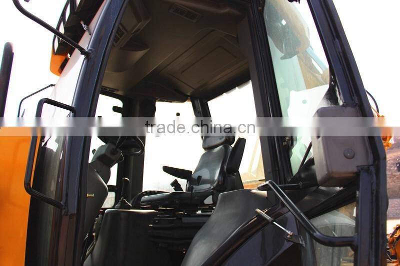 compact backhoe loader with 1m3 loading bucket