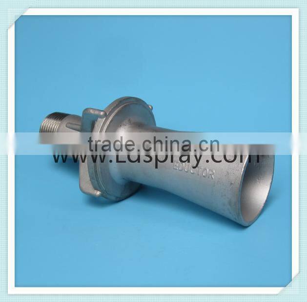 Stainless steel mixing eductor nozzle for steam heating processes in water tanks