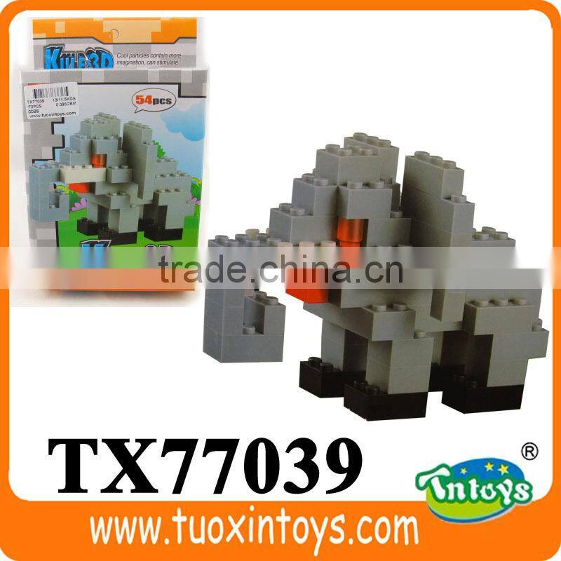 plastic panda design building blocks toys direct factory