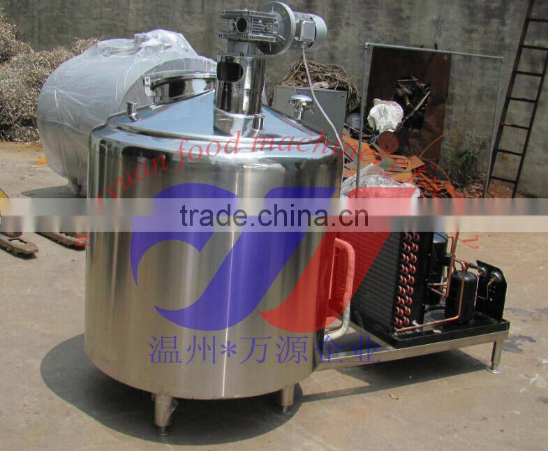 milk cooling tank with automatic CIP cleaning milk cooling tank