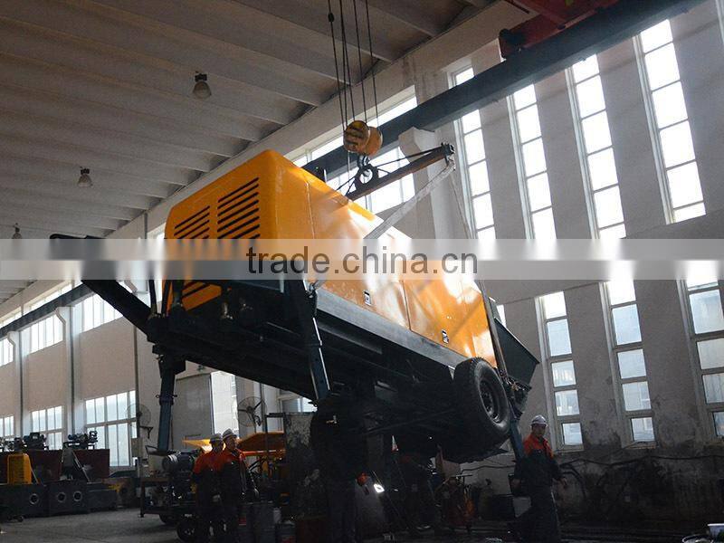 HBT20-10D diesel engine small size trailer concrete pump