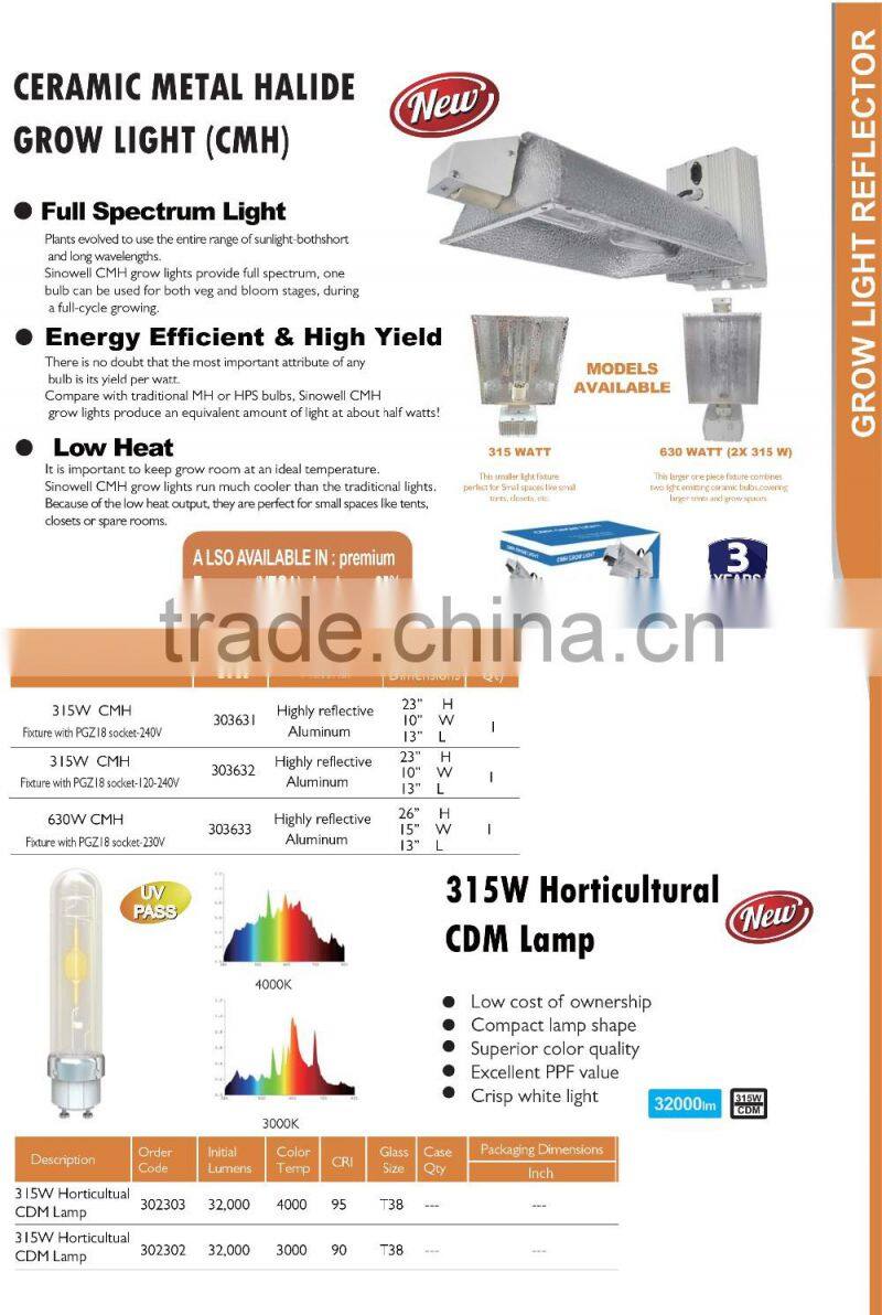 On Sale 10% off Best Price 630w cmh grow light fixture