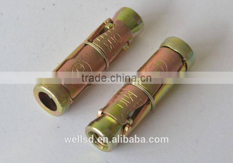 China manufacturer CE 3" yellow galvanized alloy steel israel sleeve eye anchor