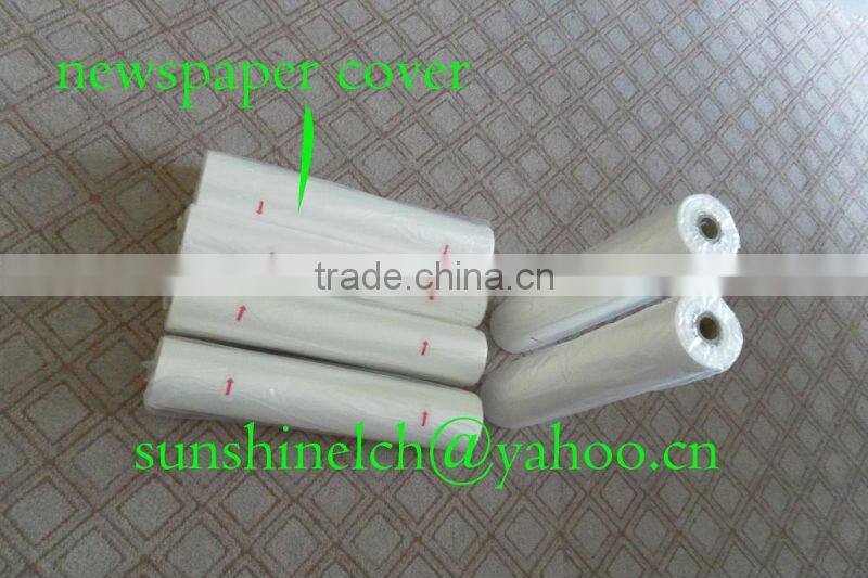 plastic newspaper cover